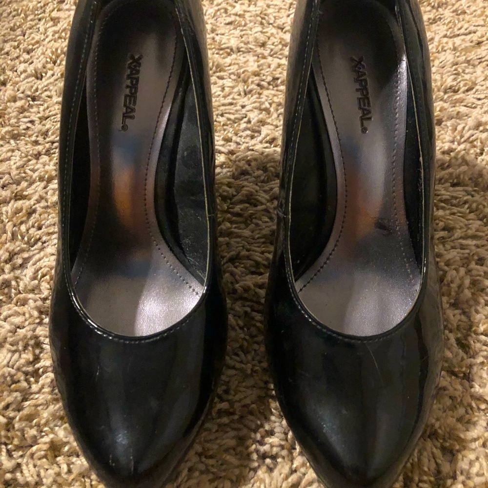 Black Patent Leather Heels